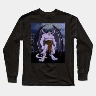 Gargoyles Cartoon - Goliath in the City Long Sleeve T-Shirt